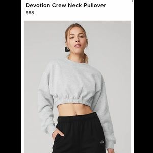 Alo Yoga Devotion Cropped Sweatshirt